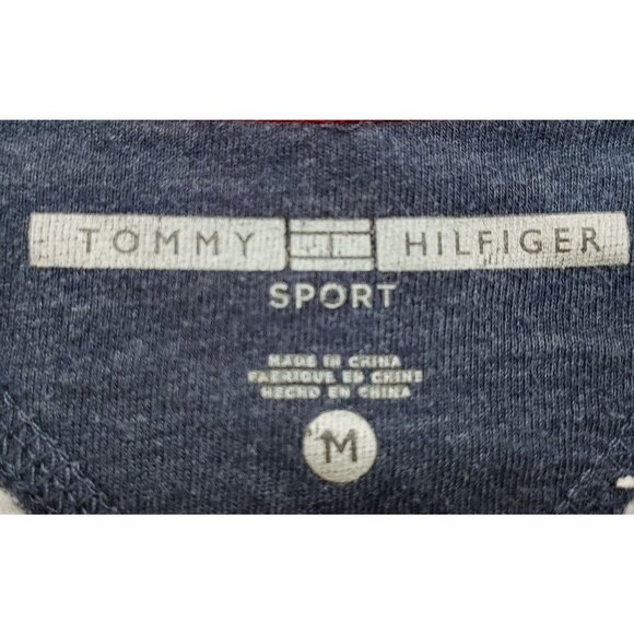 Tommy Hilfiger Sport Women's Crew Neck Cropped Sweatshirt  Size Medium Blue - Picture 2 of 3